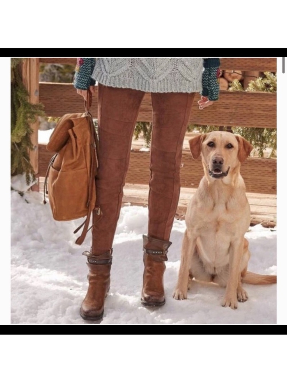 Sundance size 8 Brown Skinny Faux Suede Pants